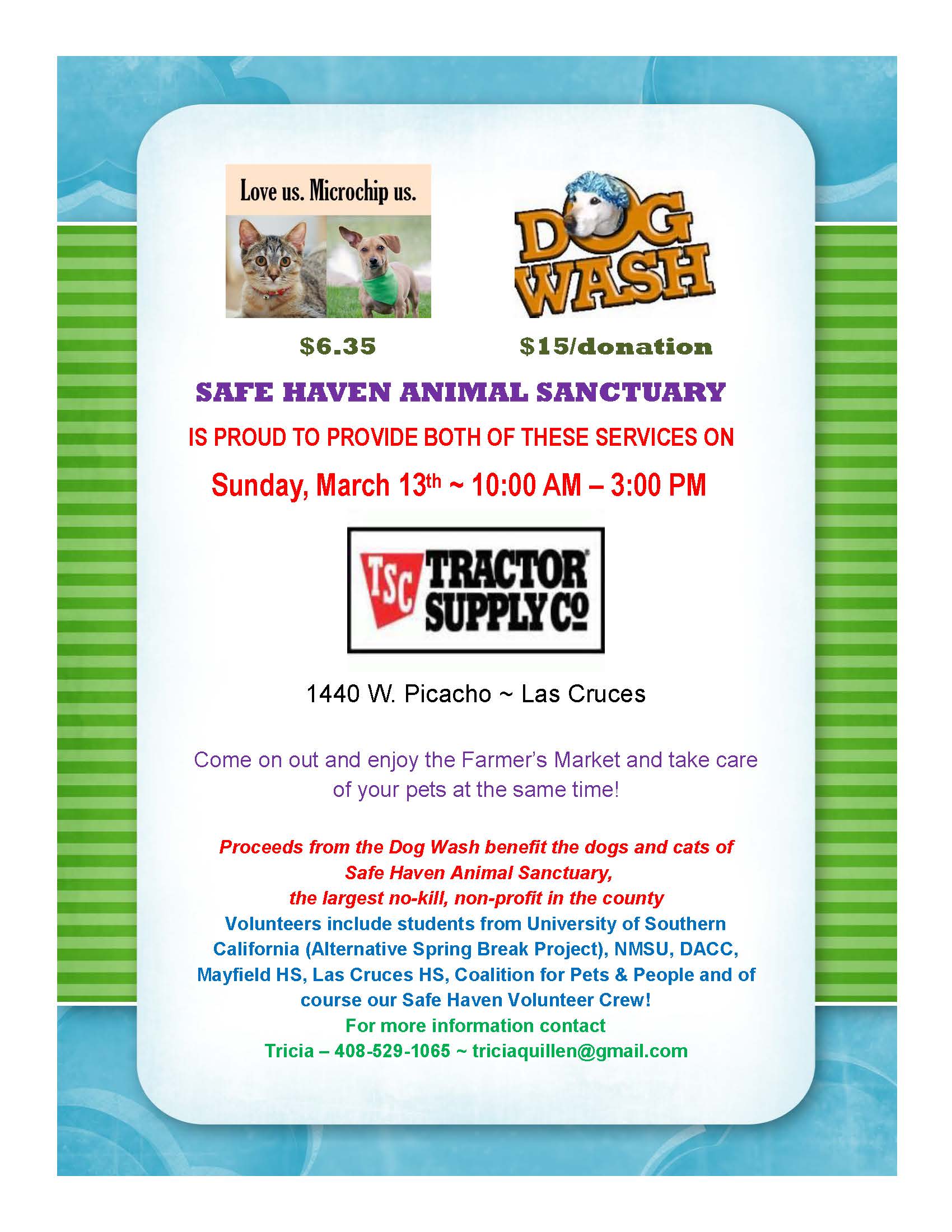 Dog Wash & Microchip Event - Tractor Supply