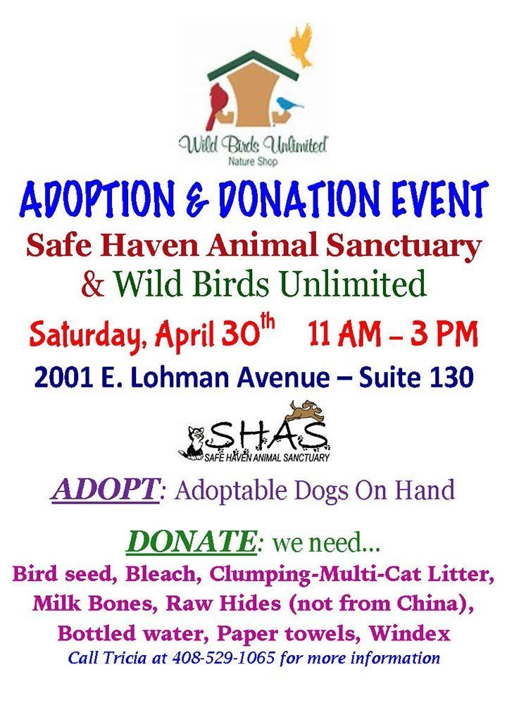 SHAS & Wild Birds Unlimited Adoption Event